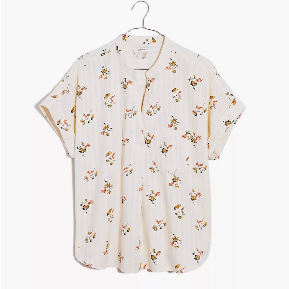 Madewell Bower Popover Shirt in Marseille Daisies